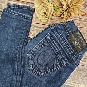 TRUE RELIGION WORLD TOUR CASEY LOW-RISE SKINNY ANKLE JEANS